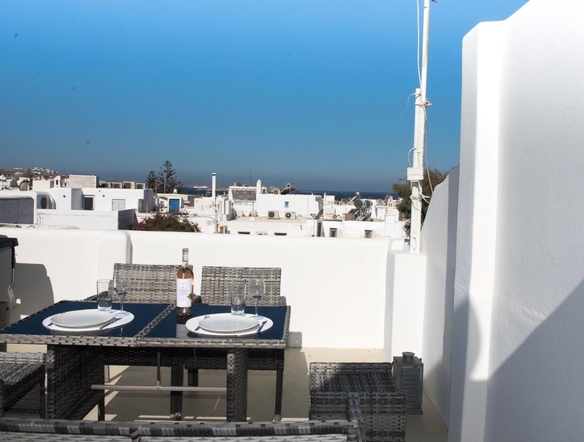 Apartamento Amazing Maisonette With Roof Garden & Bbq Mykonos Town Exterior foto